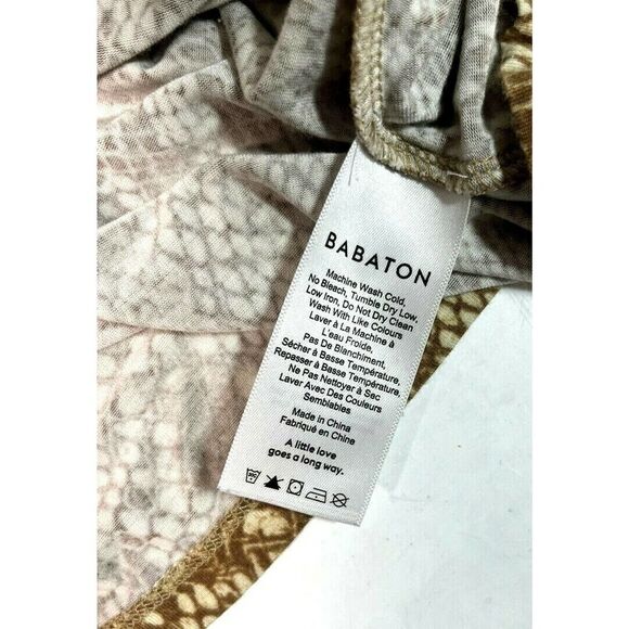 Artizia Babaton Boxy Top T-Shirt Size Large Snake Print Short Sleeve - Picture 4 of 8